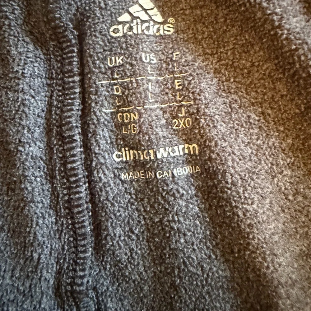 VTG Y2K Adidas Track Pants Grey Orange Stripe Size Large.